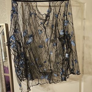 Shein MESH 3D BUTTERFLY SHIRT